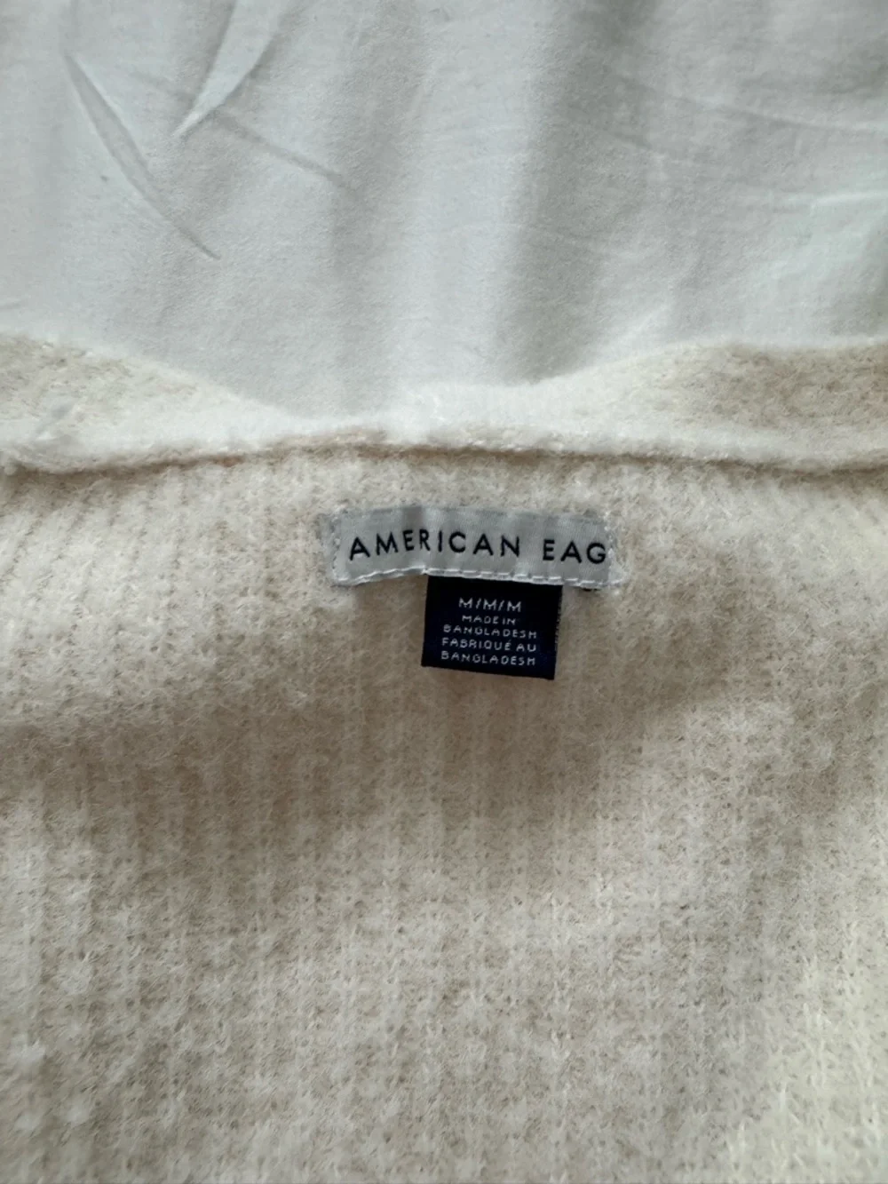 American Rag Cream Button Front V-Neck Cardigan - Picture 2 of 2